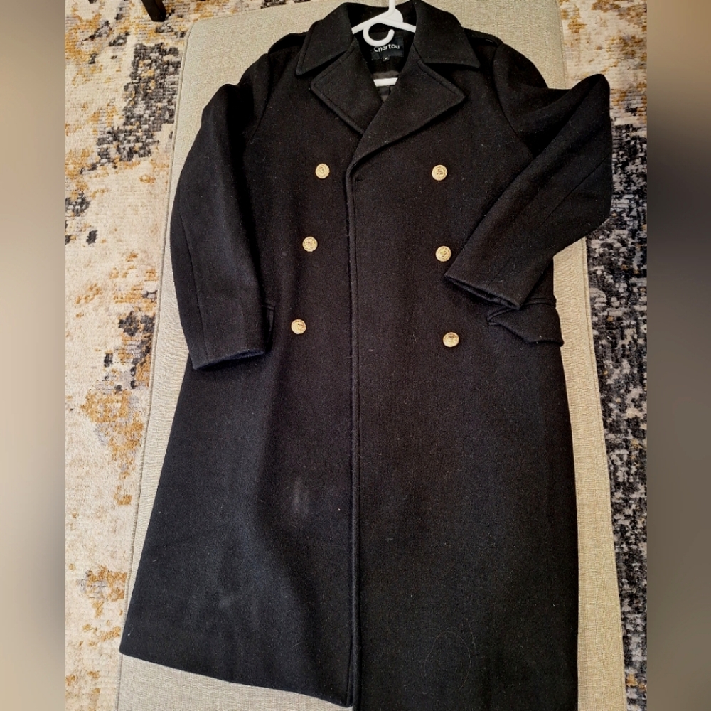Womens Black Trenchcoat